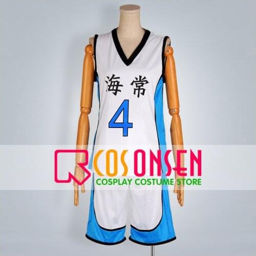 COSPLAYONSEN Kurokos Basketball Kaijo High Yukio Kasamatsu Cosplay Costume Jersey Set Any Size