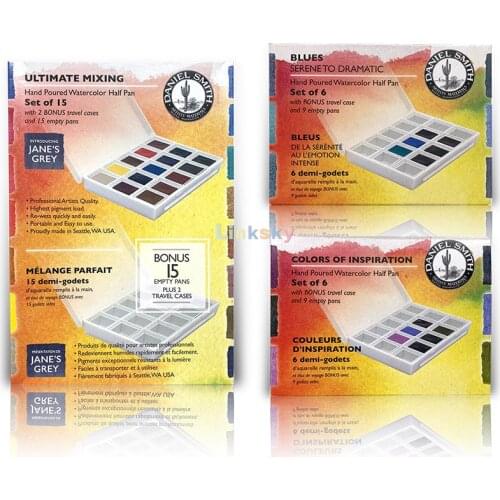 Original American Daniel Smith Layered Special Color Watercolor Paint , Mineral Basic 5ml *6colors Aquarela Painting Supplies