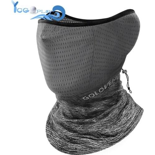 Summer Outdoor High Stretch Fabric Fishing Ice silk Mask Breathable Mesh Windproof Soft Comfortable Non-ball Fabric Riding Mask