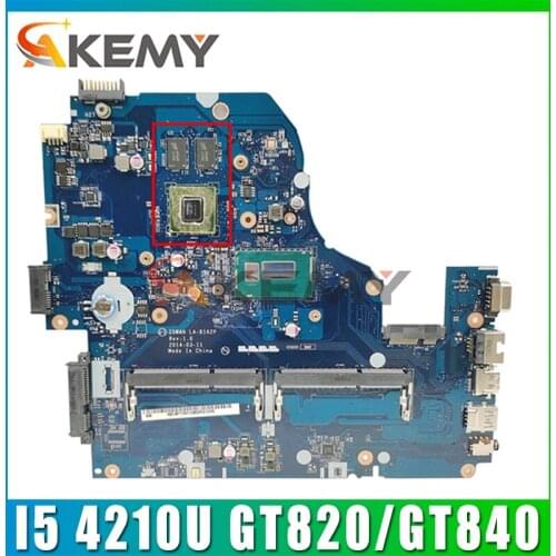 For ACER E1-572 V3-572G E5-531 E5-571G laptop motherboard nbmlc11004 LA-B162P LA-B991P CPU I5 4210U GPU GT820/GT840 Mainboard