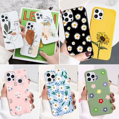 Soft TPU Case For Samsung S21 Ultra A02s A8 A41 S20 FE Lite A30 M51 M31 A91 S8 Plus S7 Edge Note 20 10 8 9 Cases Funda Leaf Bag