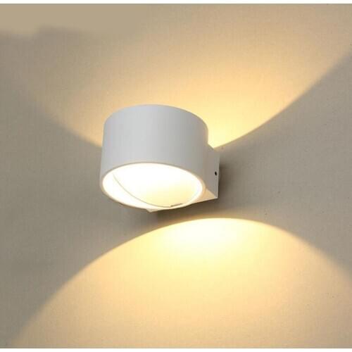 Nordic Wall Lamp 7W Led Aluminum Indoor Up Down wall lights Home Stairs Bedroom Bedside Bathroom Wall Lighting AC85-265V