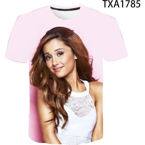 2020 New 3D T shirt Men Women Children Ariana Grande Casual Streetwear Boy Girl Kids Printed T-shirt Fashion Cool Tops Tee