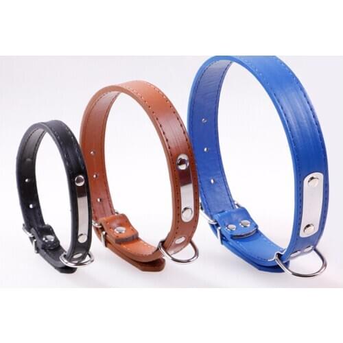 Wholesale new PU sequined collar dog dog carved iron collar pet collar multicolor