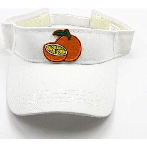 The Orange fruit embroidery Visors Baseball Cap Adjustable Snapback cap for men and women 321
