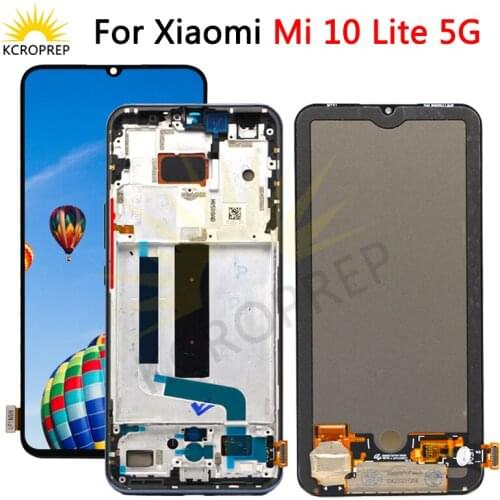 Original 6.57'' Display Replacement For Xiaomi Mi 10 Lite 5G LCD Touch Screen Digitizer Assembly For Mi 10 Lite LCD Display