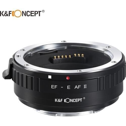 K&F Concept EOS EF lens to NEX E Mount Adapter Auto Focus Adapter Ring for Canon EOS EF EF-S Mount Lens to Sony E NEX Mount