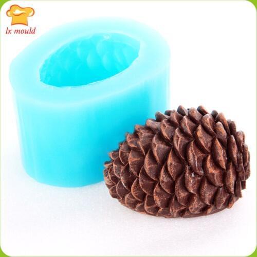 LXYY Big Pine Nuts Silicone Molds Chocolate Dry Pess Baking Pine Tower Ice Cream Mousse Cake Mould Soap Candle