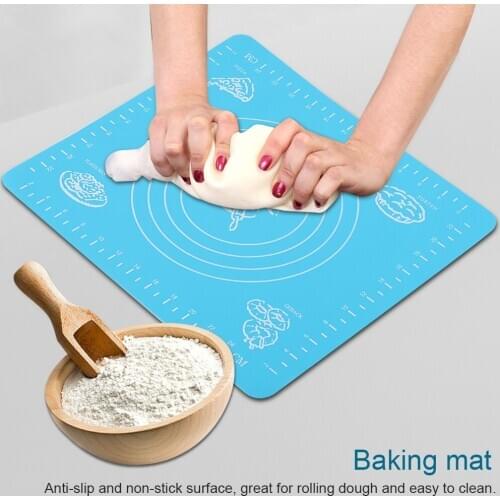 Silicone Baking Mat Thickening Flour Rolling Scale Mat Kneading Dough Pad Baking Pastry Rolling Mat Bakeware Liners