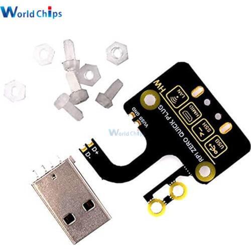 USB Adapter Board For Raspberry Pi Zero Zero W Zero WH USB Expansion Board USB Type-A Connector No Data Line Required