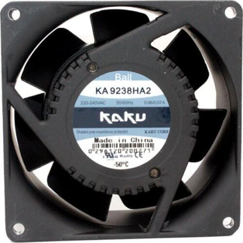 KA9238HA2 AC220V 0.08a ball bearing cooling fan instrument fan 6months Warranty