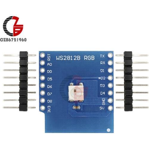 WEMOS D1 MINI WS2812B Full Color RGB LED Shield ESP8266 Board For Arduino