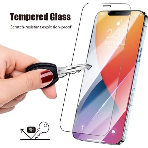 Tempered Glass For iPhone 11 12 Pro Max SE 2020 Screen Protector case On iPhone 7 8 Plus 6 6S Plus 5S protective phone glass