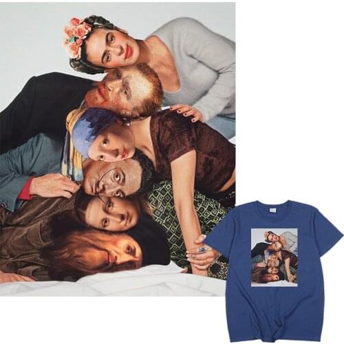 Hot Sale TV Friends Spoof Portrait Tshirts Funny Van Gogh Da Vinci Salvdor Dali Portrait Tops Summer Hombre Women Camisetas Tee