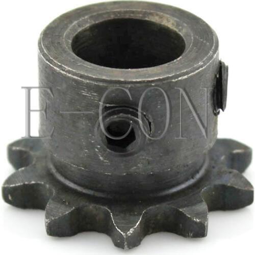 1pcs 10T 10mm Bore 04C10T Metal Pilot Motor Gear Roller Chain Drive Sprocket