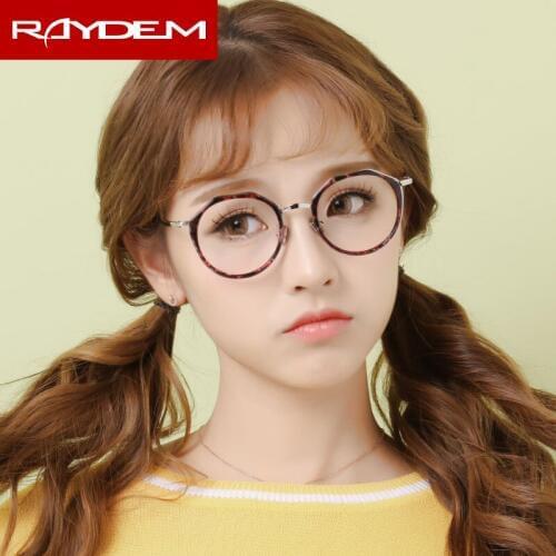 2018 New Finished blue light blocking Optical Glasses Alloy Round frame Myopia glasses Computer blaulicht gafas Nearsighted