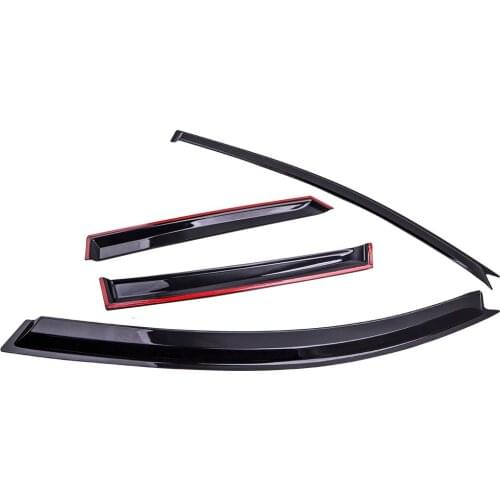 Window Visor Rain Guard Sticker Design For Mazda 3 Hatchback 5Door 2004-2009 4PCS