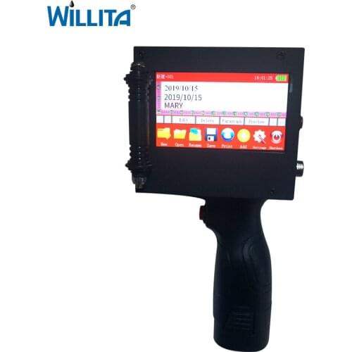 50.8mm QR Bar batch code variable date serial number logo expiry date label portable handjet handheld thermal inkjet printer