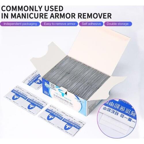 50pcs Degreaser For Nails Gel Nail Polish Remover Pack Environmental Protection Disposable Nail Nail Nail Remover Tool TSLM1