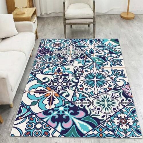 Bohemia Style Living Room Carpets Home Decorative Carpet Bedroom Sofa Coffee Table Floor Mats Kids Study Room Tatami Area Rugs