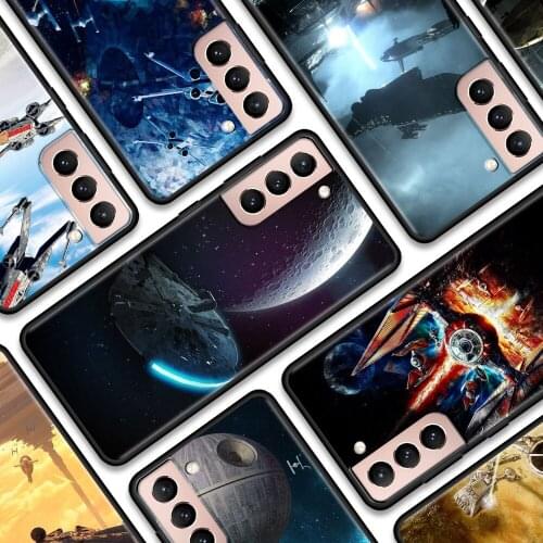 Cellphone Case For Samsung S21 S20 FE Ultra S10 Lite S10e Cover Star Space Ship Wars Funda for Galaxy S9 S8 S7 Plus Capa Guscio