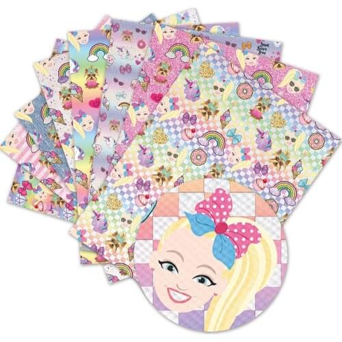 Diy accessories 30*136cm avocado flowers Printed Faux Synthetic Leather Sheets for Bow,DIY handmade Materials L1342