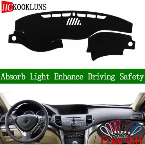 For Honda spirior 2009 2010 2011-2013 Dashboard Cover Sun Shade Dash Mat Pad Carpet Car Stickers Interior Accessories