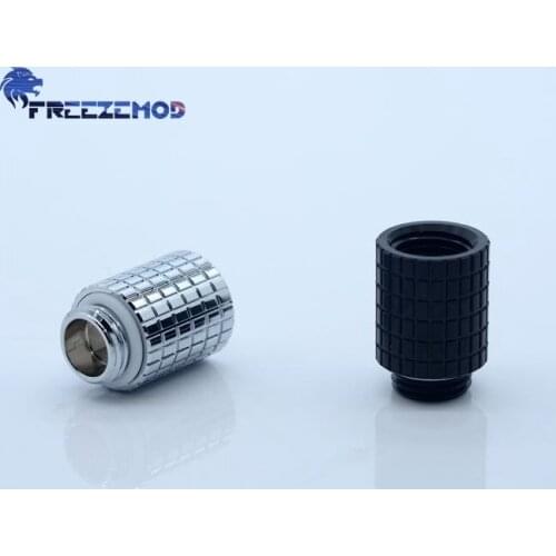 FREEZEMOD copper male to female 20mm thread extender G1/4'' compute pc water cooler fitting inner Hexagonal fixed. BYCLZ-C20