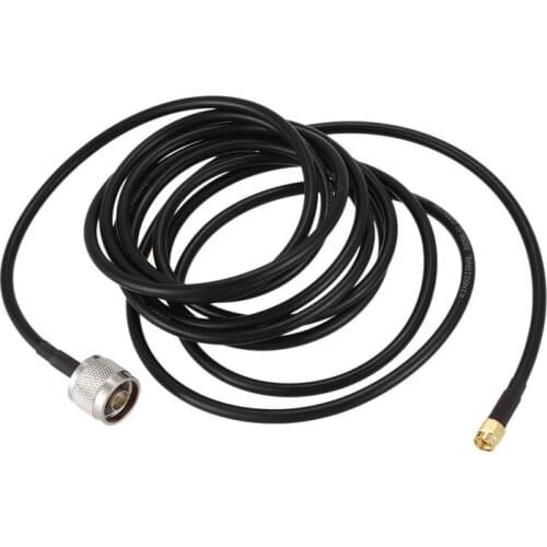 Hot /10ft N male to RP-SMA plug(female in) Pigtail Cable RG58 for wifi antenna Gold