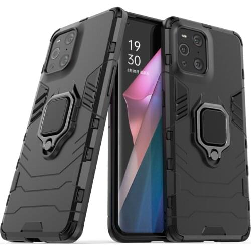 Ring Iron Man New 2 In1 Case Cover For OPPO RENO Z 2 2Z 2F ACE 3 Pro 5G 4 Pro 4Z 4SE 5 Pro Plus Find X2 X3 Pro F15 F17 F19 Pro
