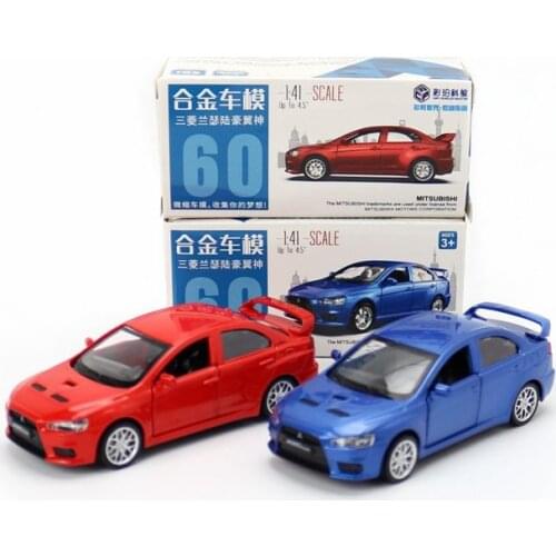 1:41 Scale Mits Lancer EX Alloy Pull-back car Diecast Metal Model Car For Collection Friend Children Gift