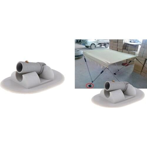 Set of (2) Marine Boat Yacht Fishing PVC Awning/ Sun Shade Deck Mount
