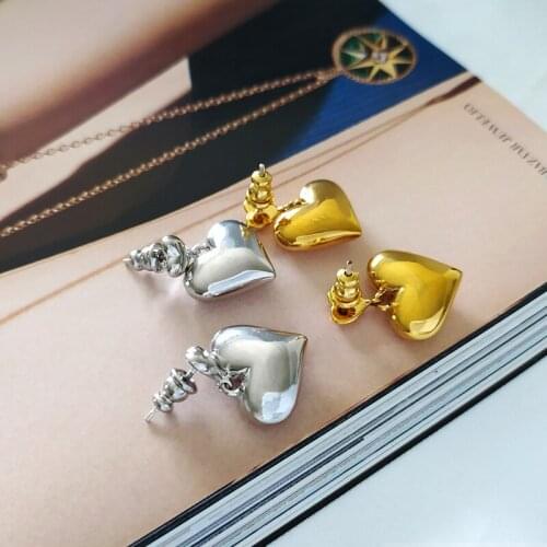 2020 New Earrings Heart-Shaped Fashion All-match Earrings for Women