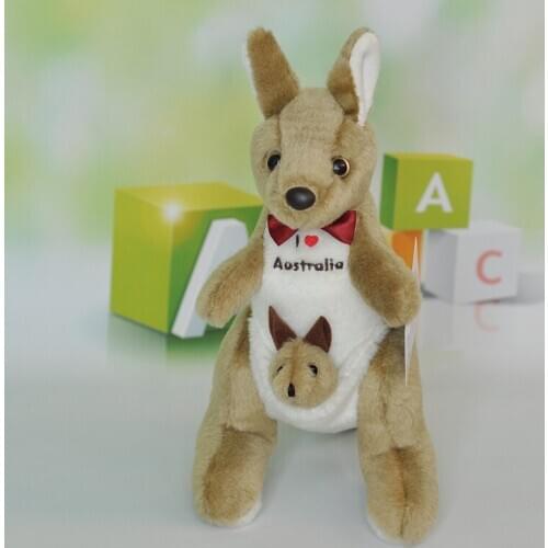New arrival about 25cm i love australia kangaroo plush toy soft doll baby toy birthday gift b0385