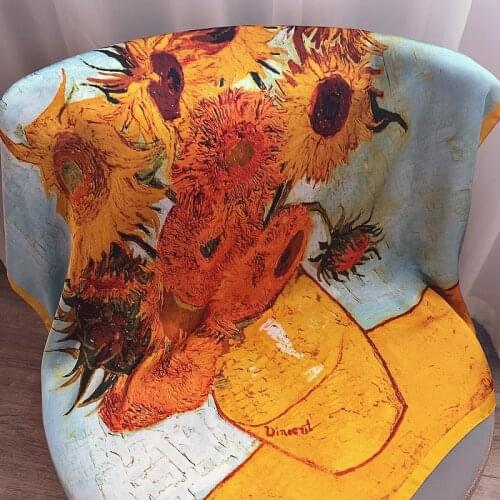 New Style Square Scarf Women Printing Imitation Silk Scarf Spring and Autumn Fashion Shawl Wholesale 90*90