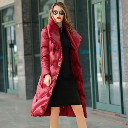 New style female down jacket winter high-end overcoats oversized loose gray thick women coat warm fashion duck down clothes
