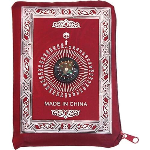 Portable Waterproof Prayer Mat Muslim Travel Pocket Mat Islamic Muslim Prayer Carpet Rug Islamic Arab Ramadan Compass