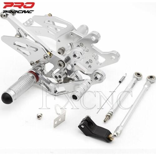 For YAMAHA FZ1 FZ 1 2006-2016 FZ8 2010-2013 Adjustable Aluminum Motorcycle Rearset Footrest Footpeg Rear Set Footrest Foot Pegs