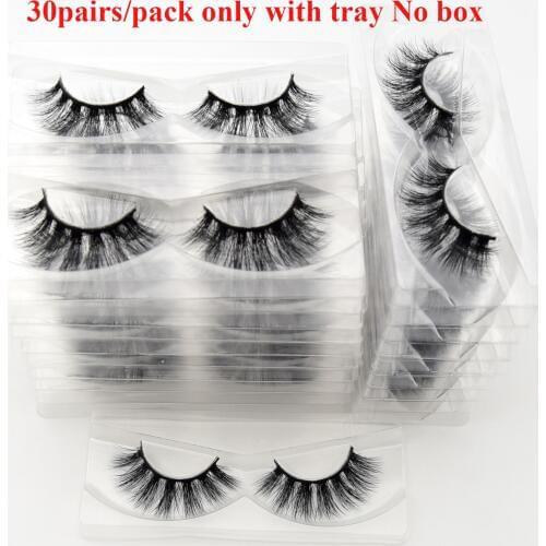 30Pairs Visofree Eyelashes 3D Mink Lashes With Tray No Box Natural Handmade Long Eyelash Extension Mink Eyelash Makeup Lashes