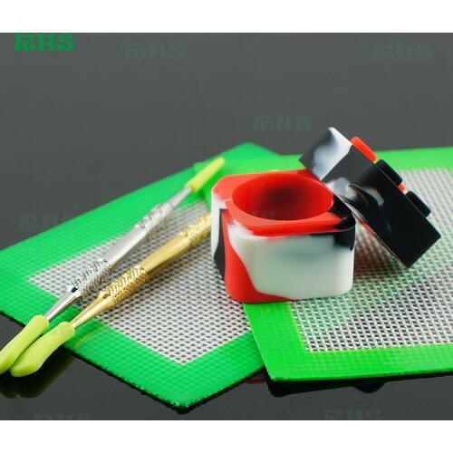 China Supplier Hot Selling Good Quality Stocked cheap 11ml lego silicone jars dab wax container for silicone pipe 1set