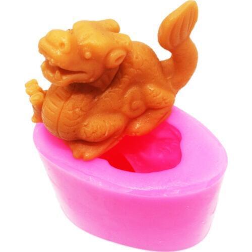 Dragon Silicone Soap mold DIY Handmade Craft 3d soap molds S187