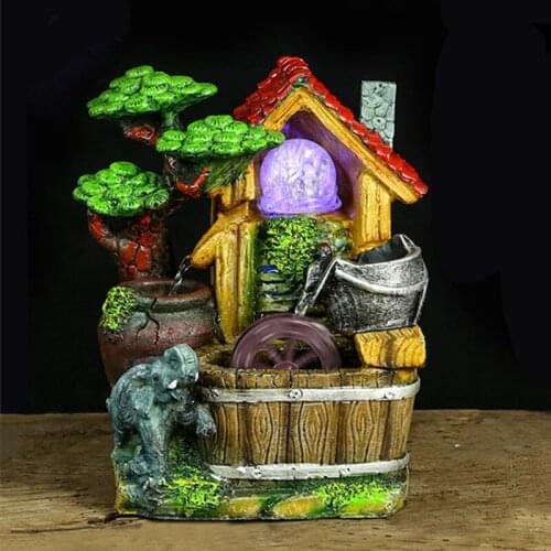 ELEPHANT WATER LANDSCAPE HOME DECORATION INDOOR FLESHIER PLANT BONSAI LUCKY ROCKERY WATER FOUNTAIN LUCK FENG SHUI HUMIDIFIER