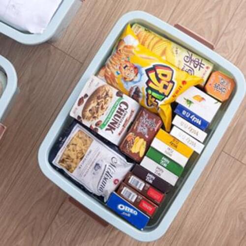 Gathering Super Large Clothing Receiving Box Plastic Finishing Box Cleaning Household Covered Storage Box Box Box