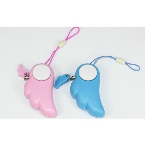 Outdoor Alarm woman anti-wolf self-defense angel wings Rescue device anti-lost device for mobile phone bag pendant