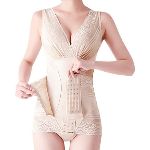 Women Shaperwear Body Shaper Slimming Underwear Magnetic Corset Lift Bras Bodysuits Hook Control Waist