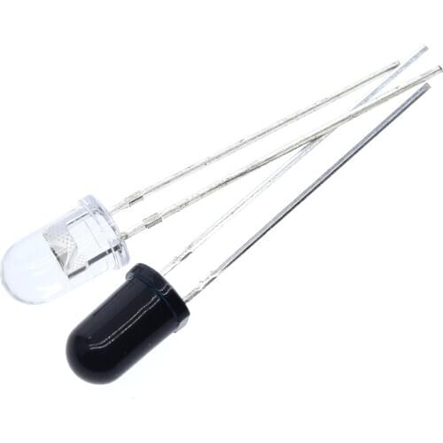 25pairs 5mm 940nm LEDs 25pcs infrared emitter and 25pcs IR receiver diodes