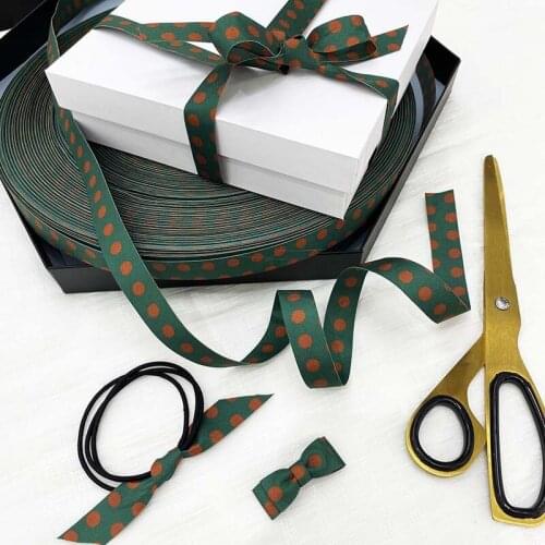 174 yards Gift Packing Polka Dot Ribbon Bow Hair Accessories Diy Handmade Ribbon