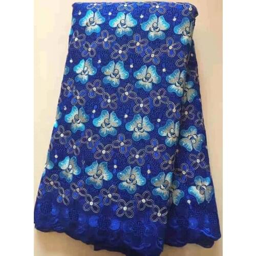 2021 Swiss Voile Lace Fabric in switzerland African Cotton Dry Mateiral Nigerian Embroidery Tissu Tela Dentelle Africaine VC2
