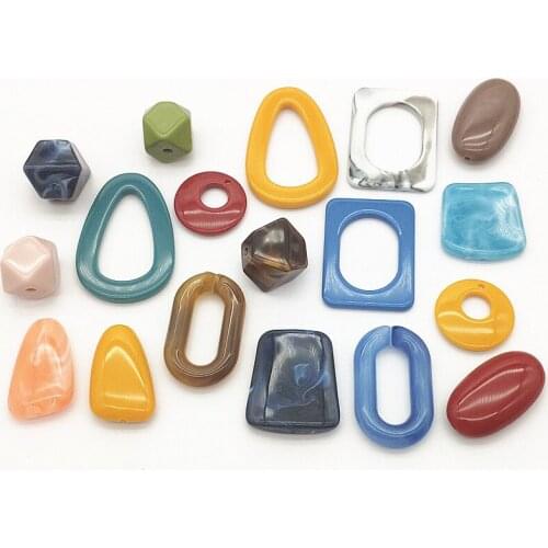 New arrival!Low-priced Acrylic Marble effect Beads for Handmade Necklace Jewelry Earring DIY Parts Jewelry Findings & Components