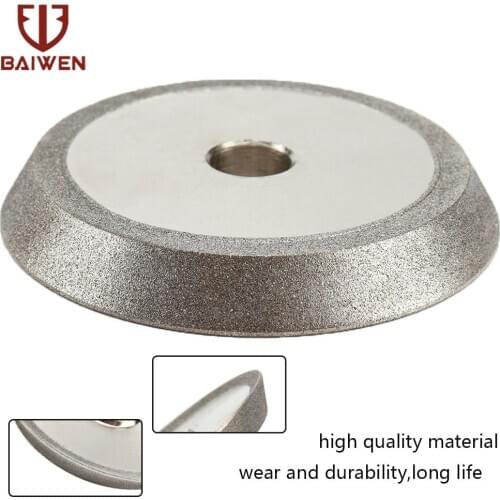 78mm Diamond Grinding Wheel Circle Sharpener Disc Dish Grinder for Carbide Metal Tungsten Steel Milling Cutter Tool 1/2'' Bore